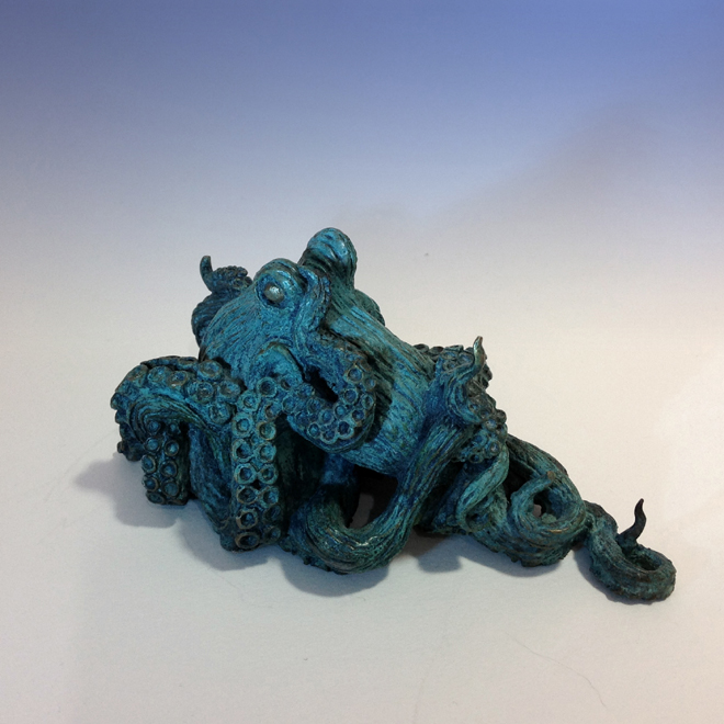 minature octopus sculpture