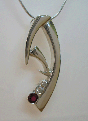handmade initial pendant