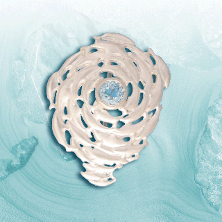 silver fish shoal pendant by aquamarine