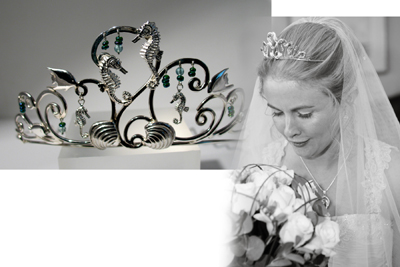handmade silver tiara