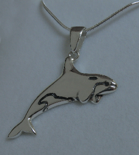 Orca killer whale pendant